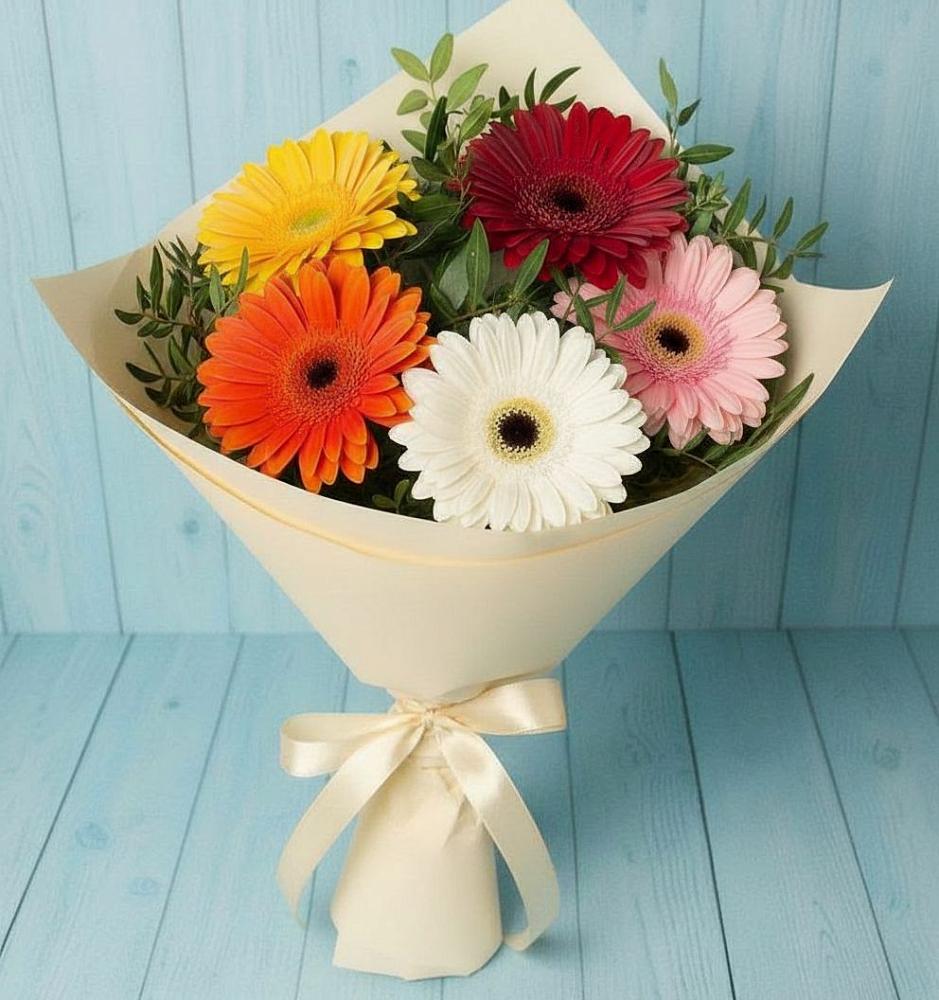 Букет цветов из: Герберы в Березняки