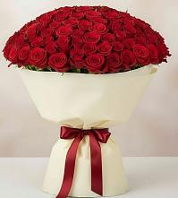 Букет 101 Красная роза Милано в Березняки