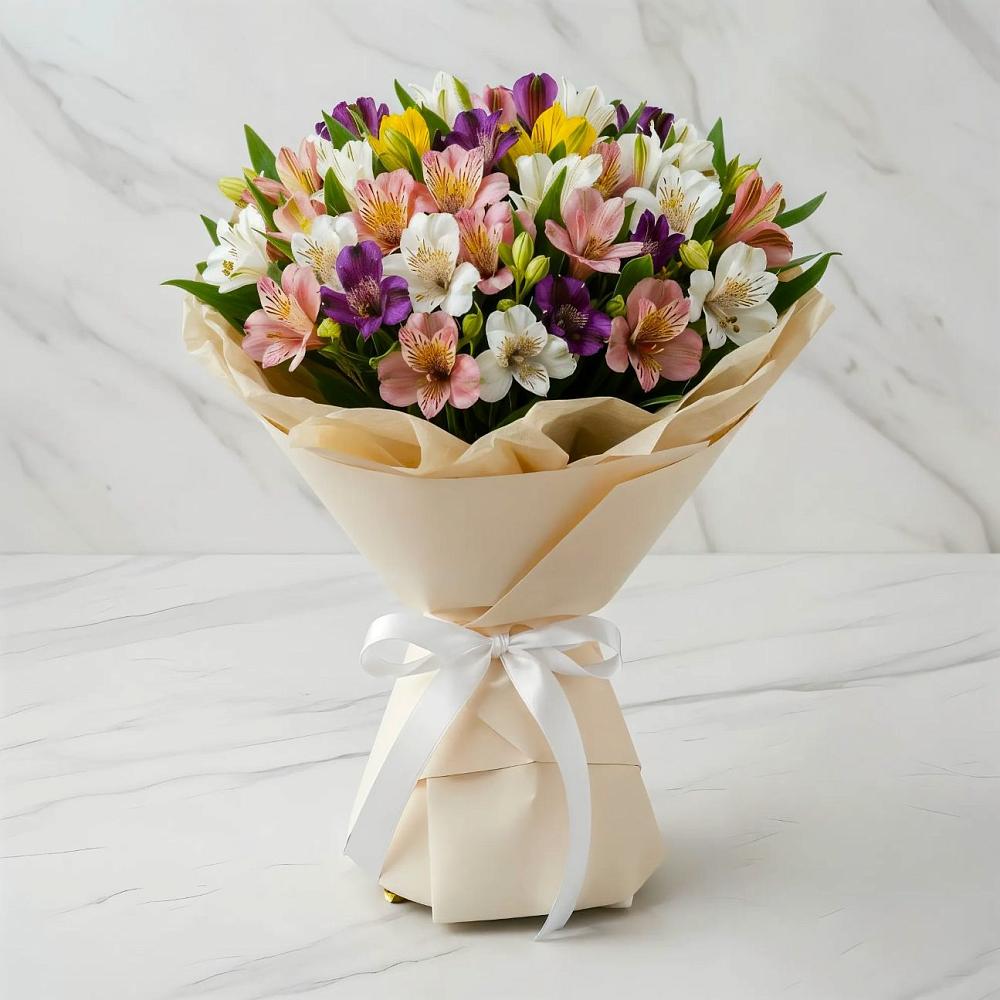 Букет цветов из: Альстромерии в Березняки