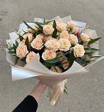 Букет Кремовые розы Латте в Березняки