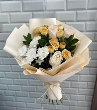 Букет цветов из:  Розы и Хризантемы #REPLACE_PRED# Березняки