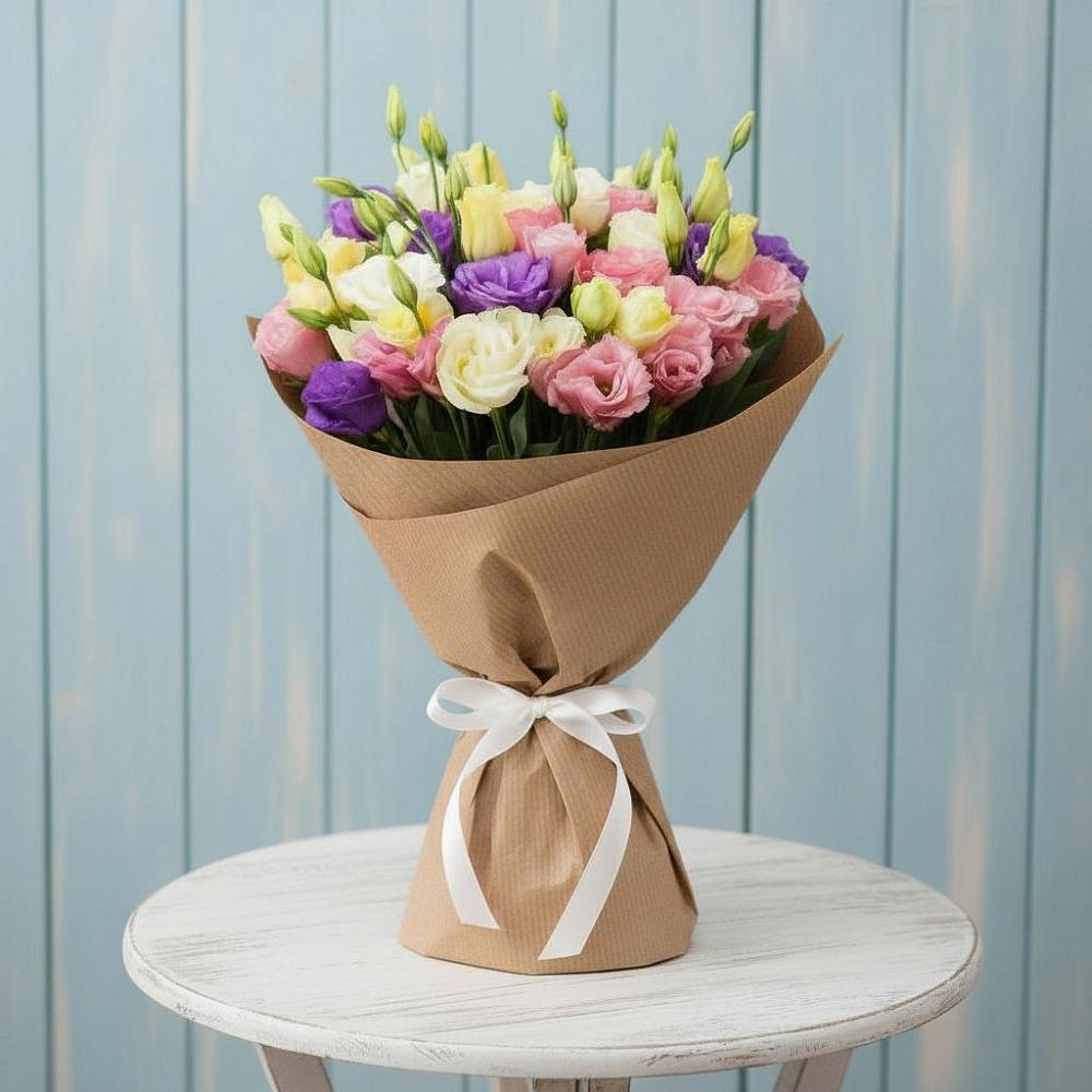 Букет цветов из: Лизиантусы в Березняки