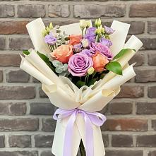 Букет цветов из:  Лизиантусы и Розы #REPLACE_PRED# Березняки