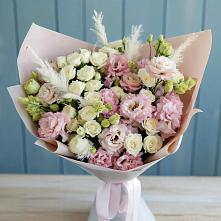 Букет цветов из:  Альстромерии и Розы в Березняки