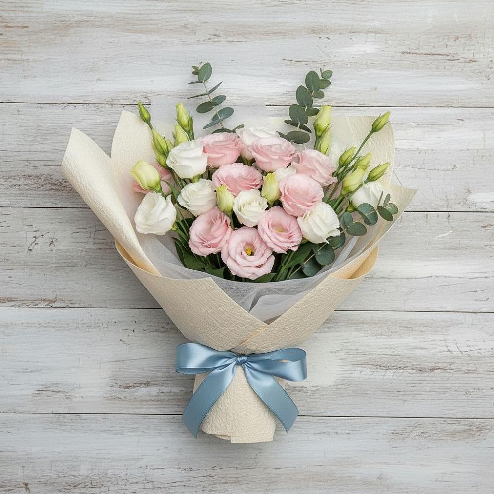 Букет цветов из: Лизиантусы в Березняки